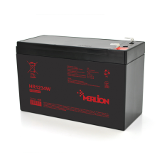 Акумуляторна батарея MERLION HR1234W, 12V 9,5Ah Black Q10/420