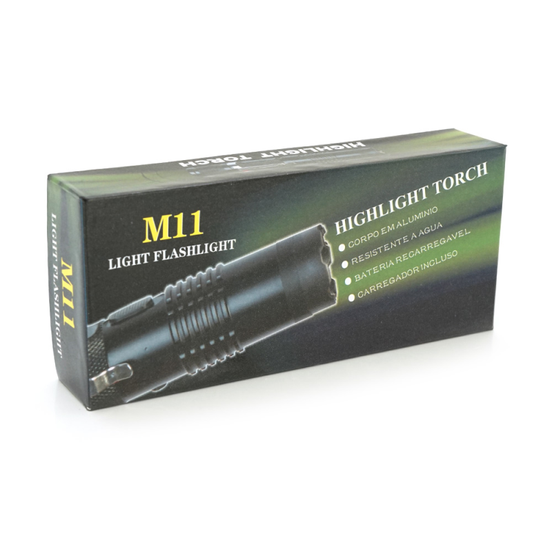 Ліхтар-шокер ручний BAILONG BL-M11, LumenLed, вбудований акумулятор, Black, BOX