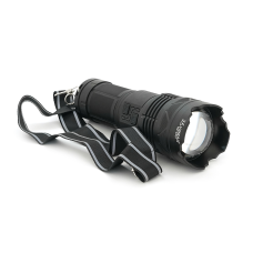 Ліхтар пошуковий YEMAO YM-G501 LED PM60, 4 режими, індикація заряду, живлення від 4*18650, IP65, USB кабель, 245х195х90мм, 1,235кг, Black, Чохол+BOX