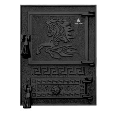 Дверцята чавунні пічні Versace WG Дверцята чавунні пічні Iron Fire Чавунні дверцята для печі 310х530 мм