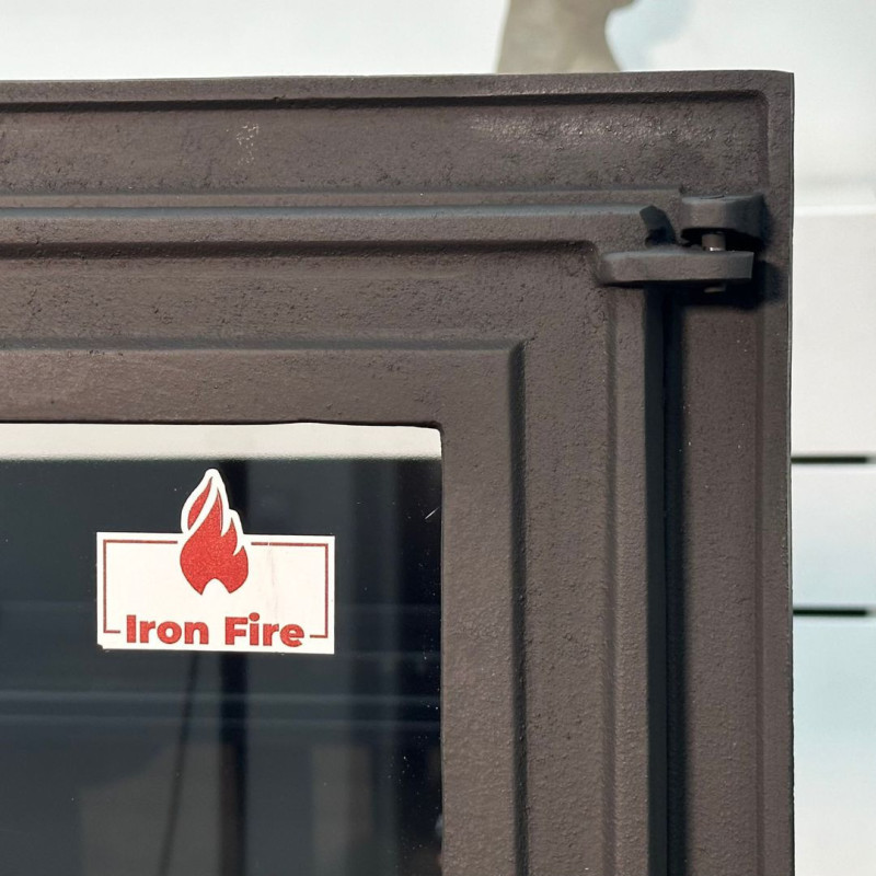 Дверцята чавунні для каміна з вогнетривким склом Iron Fire Дверцята топкові чавунні Adam 640х440 мм
