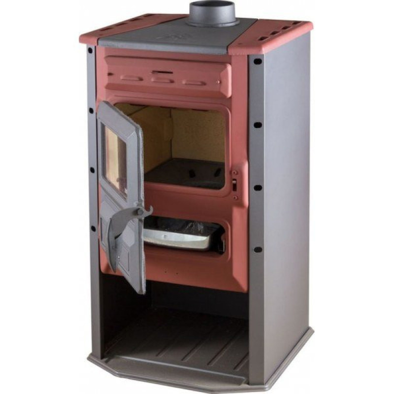 Чавунна піч Tim Sistem MAGIC STOVE червона на дровах