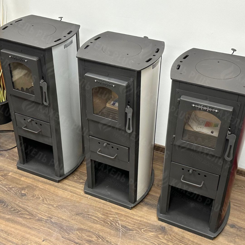 Піч Termo Sistem KLASIK LUX із котлової сталі сіра з варильною поверхнею