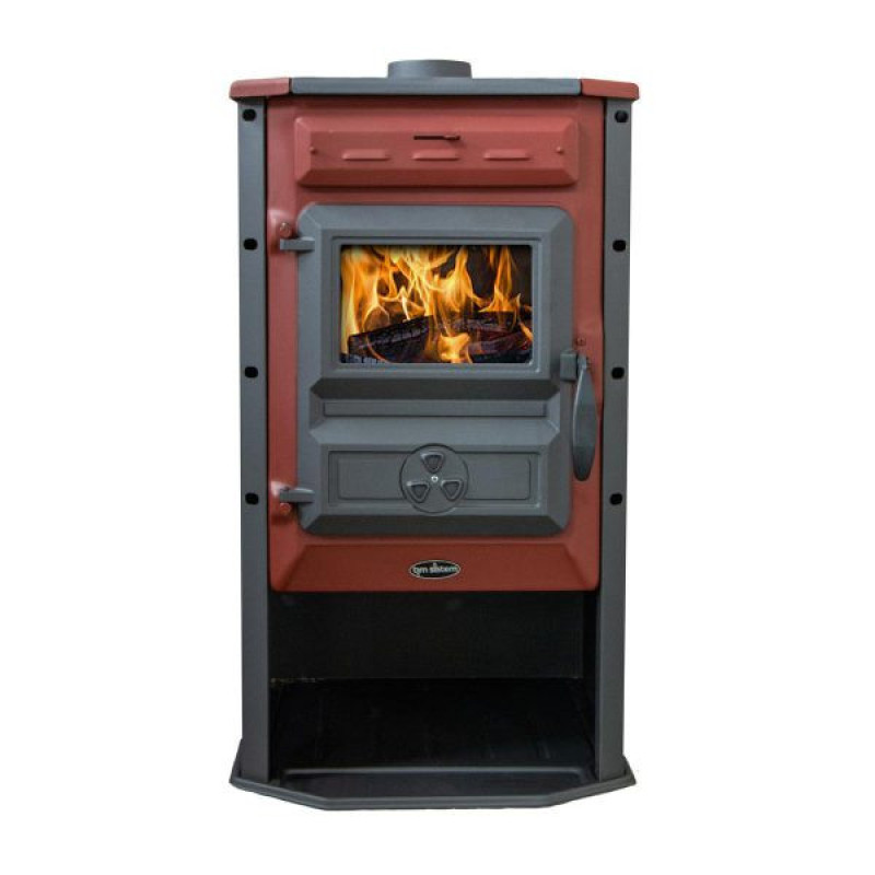 Чавунна піч Tim Sistem MAGIC STOVE червона на дровах
