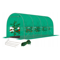 Садова теплиця зелена з вікнами FunFit Garden 9m2