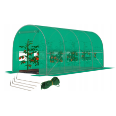 Садова теплиця зелена з вікнами FunFit Garden 9m2
