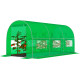 Садова теплиця зелена з вікнами FunFit Garden 9m2