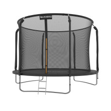 Батут із внутрішньою захисною сіткою 252 см LEOBRO Premium 8FT BLACK