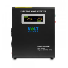 Гібридний ДБЖ/інвертор Volt Polska SINUS PRO 800 W 12/230V 500/800W (3SP098012W)