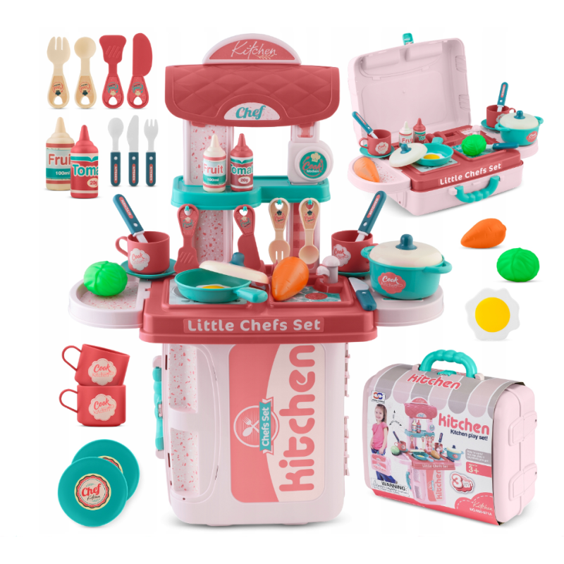 Ігрова дитяча кухня Ricokids Рожева (772900)