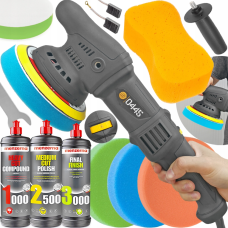 Полірувальна машинка MAJSTER MP0445 1,6KW + 4 насадки + полірувальна паста MENZERNA