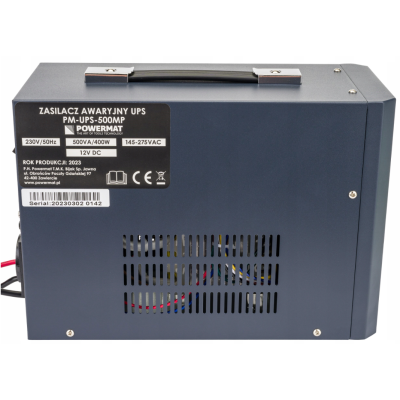 Гібридний ДБЖ/інвертор Powermat 500 VA 12/230V 400W/500VA (PM-UPS-500MP)
