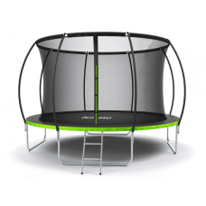 Батут із внутрішньою захисною сіткою 374 см LEOBRO Pro 12FT GREEN