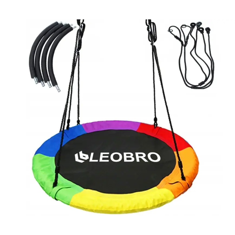 Садова качалка гніздо LEOBRO 100см (Різнокольорова)