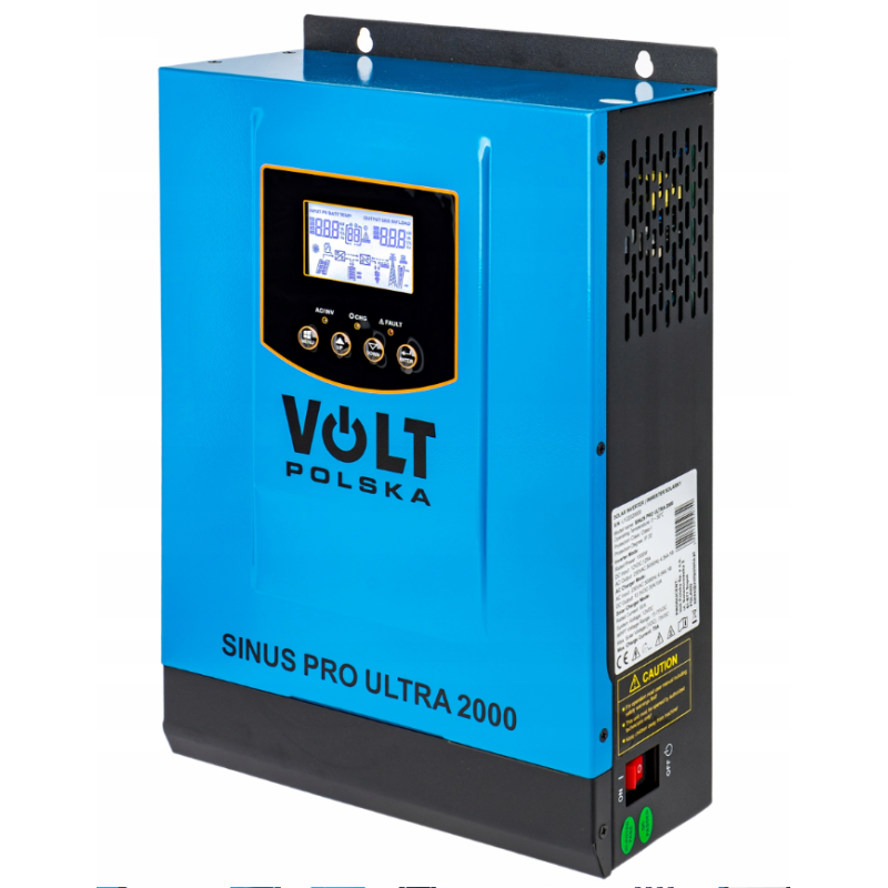 Сонячний інвертор Volt Polska ULTRA-HV 2000 12/230V (1000/2000W) + 60A MPPT (75V) (3SSH100012)