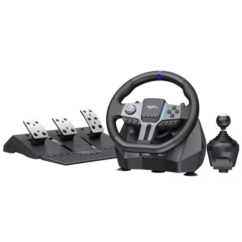 Ігрове кермо PXN V9 GEN2 з педалями і коробкою передач для PS4, PS3, Xbox X/S, PC (PXN-V9GEN2)