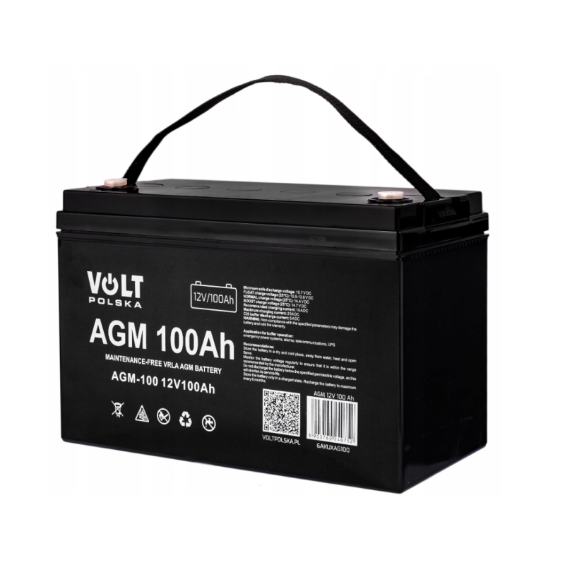 Гібридний ДБЖ/інвертор Volt Polska SINUS PRO 2000 S 24/230V 1400/2000W + 2 шт Акумулятор VOLT VRLA 100Ah 12V