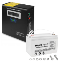 Комплект Volt Polska SINUS PRO 800 W 12/230V 500/800W + Акумулятор гелевий 4SUN MAXX GEL 100 Ah