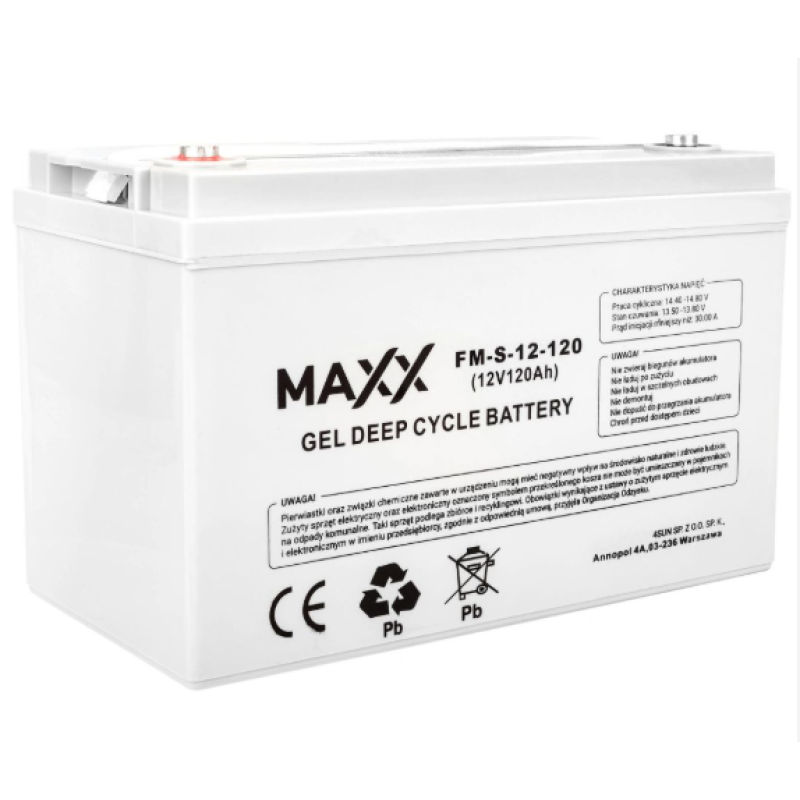 Комплект Volt Polska SINUS PRO 1000W 12/230V 700/1000W + Аккумулятор гелевий 4SUN MAXX GEL 120 Ah