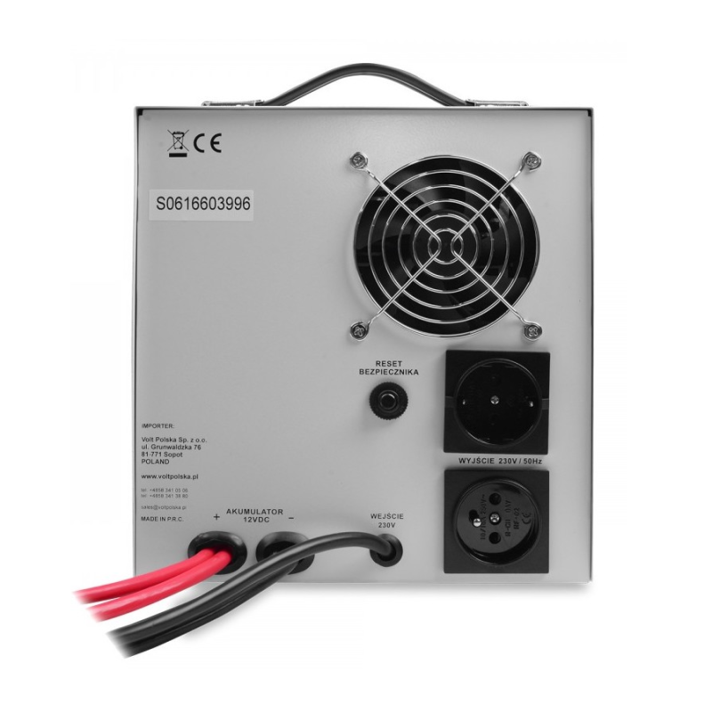 Комплект Volt Polska SINUS PRO 2000E 12/230V 1250/2000W + Акумулятор гелевий 4SUN MAXX GEL 100 Ah