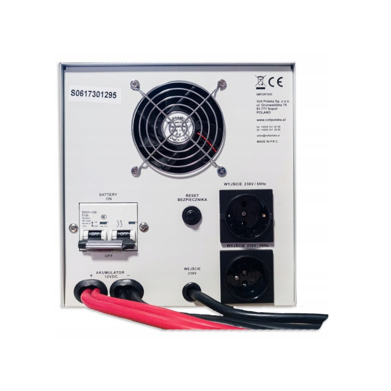 Комплект Volt Polska SINUS PRO 2200E 12/230V 1600/2200W + Акумулятор гелевий 4SUN MAXX GEL 100 Ah