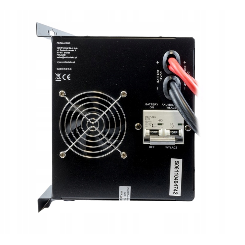 Комплект Volt Polska SINUS PRO 2400W 12/230V 1600/2400W + Аккумулятор гелевий 4SUN MAXX GEL 100 Ah