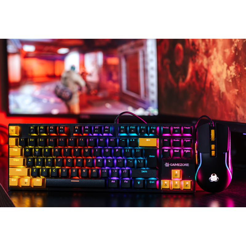 Комплект (клавіатура + ведмедик) Tracer GAMEZONE HORNET87 USB (TRAKLA47396)