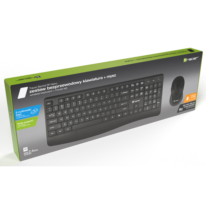 Комплект (клавіатура+миша) Tracer BARTIX II RF NANO (TRAKLA47399)