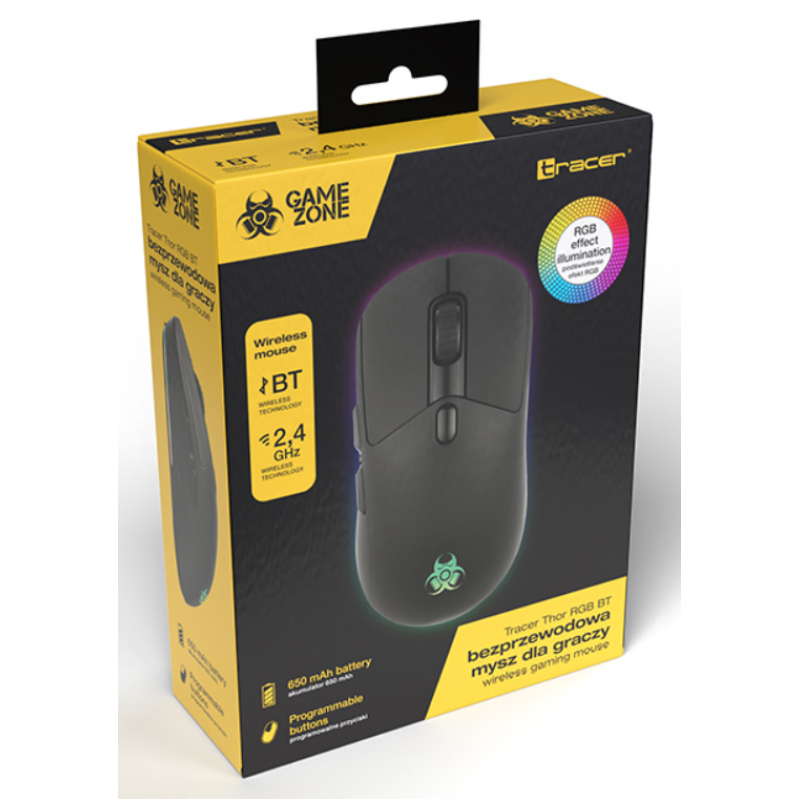 Комп'ютерна мішка Tracer GAMEZONE THOR RGB 2.4G + BT (TRAMYS47419)