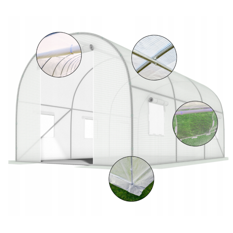 Садова теплиця парник LEOBRO Garden 6м2 White