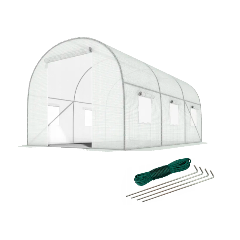 Посилена садова теплиця парник LEOBRO Garden 10м2 White