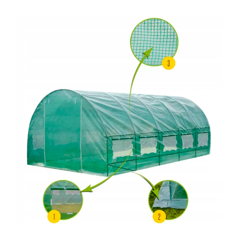 Садова теплиця парник LEOBRO Garden 18м2 Green