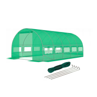 Посилена садова теплиця парник LEOBRO Garden 18м2 Green