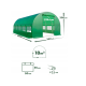 Посилена садова теплиця парник LEOBRO Garden 18м2 Green