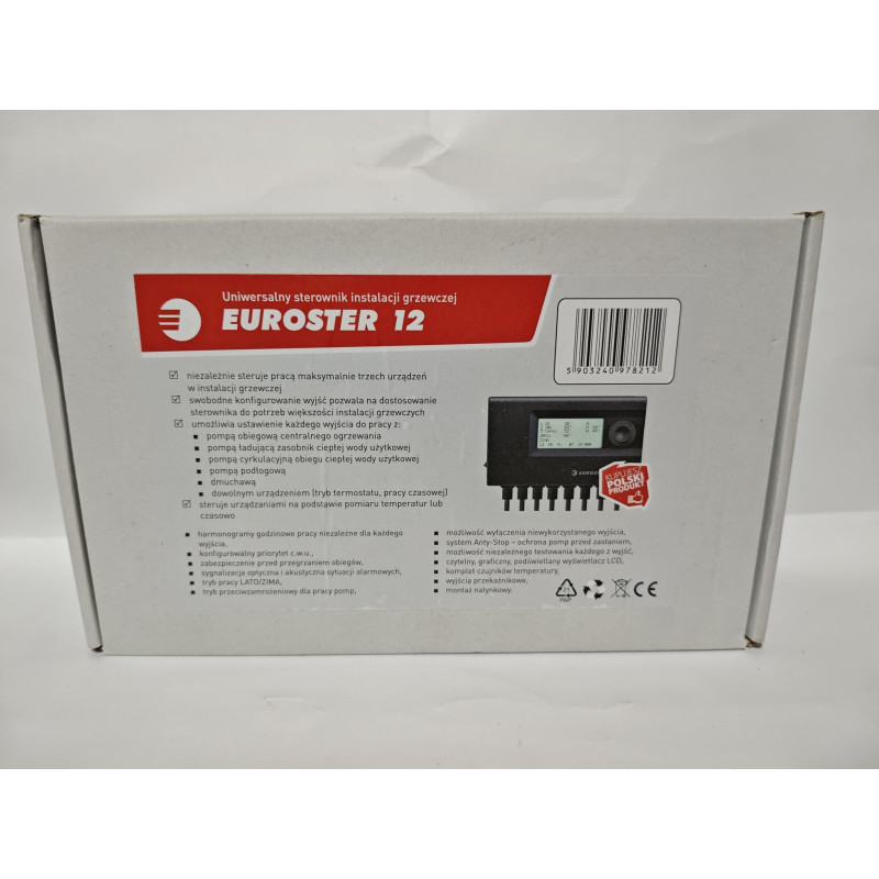 Автоматика для твердопаливних котлів Euroster 12