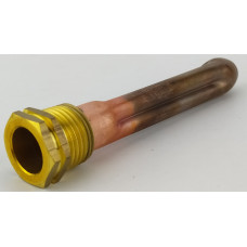 Гільза під датчик температури 1/2", 15х16мм, L=110мм, три зонди (рифлена)