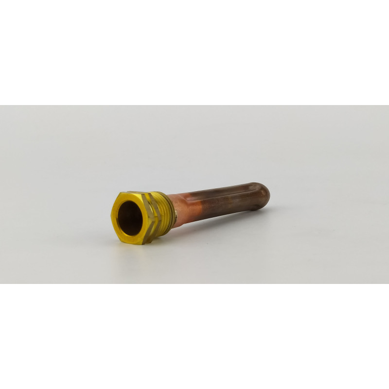 Гільза під датчик температури 1/2", 15х16мм, L=110мм, три зонди (рифлена)
