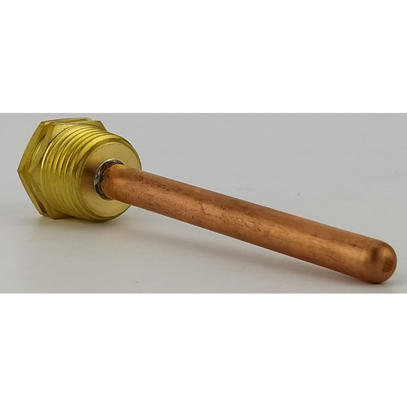 Гільза під датчик температури 1/2", 7х8мм, L=100мм, один зонд