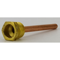 Гільза під датчик температури 1/2", 7х8мм, L=100мм, один зонд