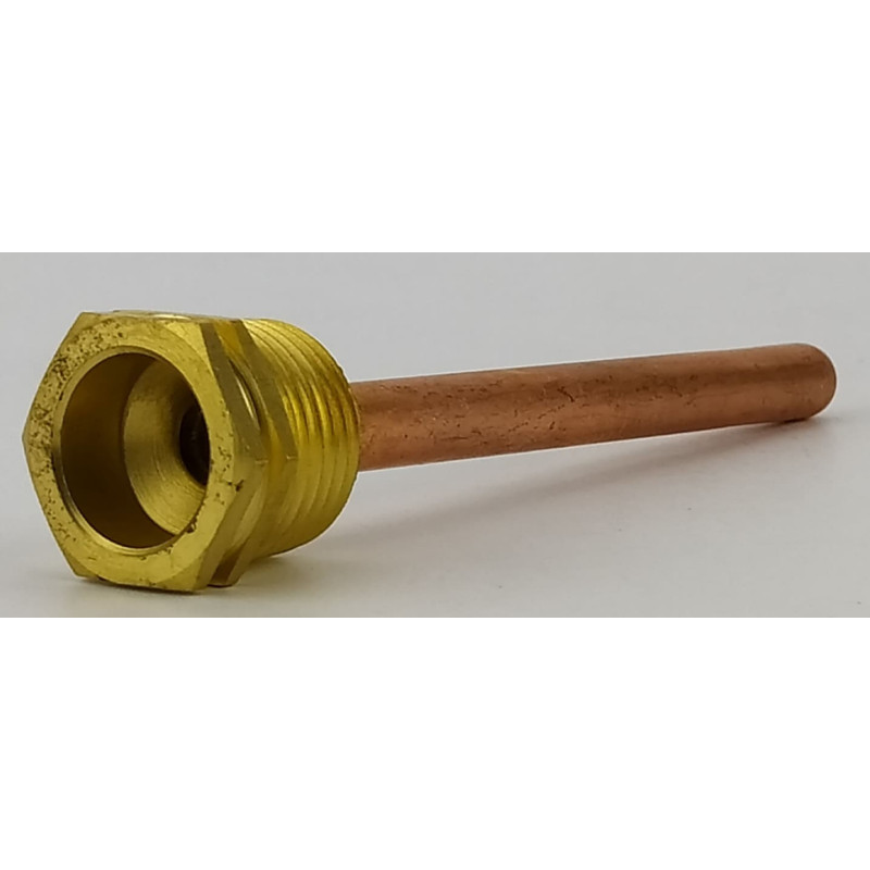 Гільза під датчик температури 1/2", 7х8мм, L=100мм, один зонд
