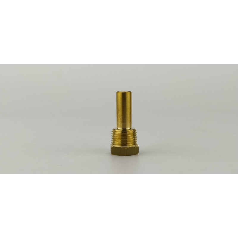 Гільза під датчик температури 1/2", 10х12,2мм, L=50мм, один зонд