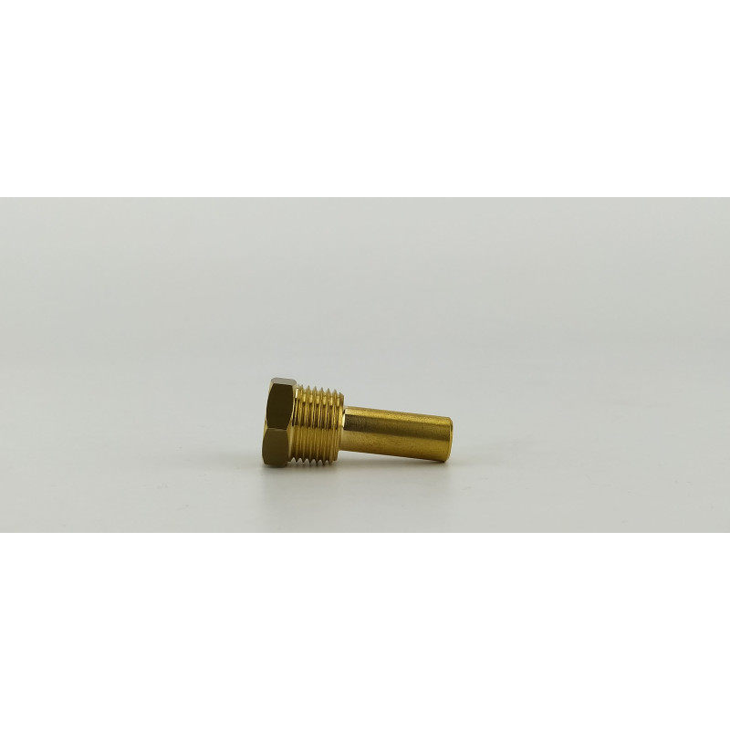 Гільза під датчик температури 1/2", 10х12,2мм, L=50мм, один зонд