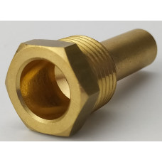 Гільза під датчик температури 1/2", 10х12,2мм, L=50мм, один зонд