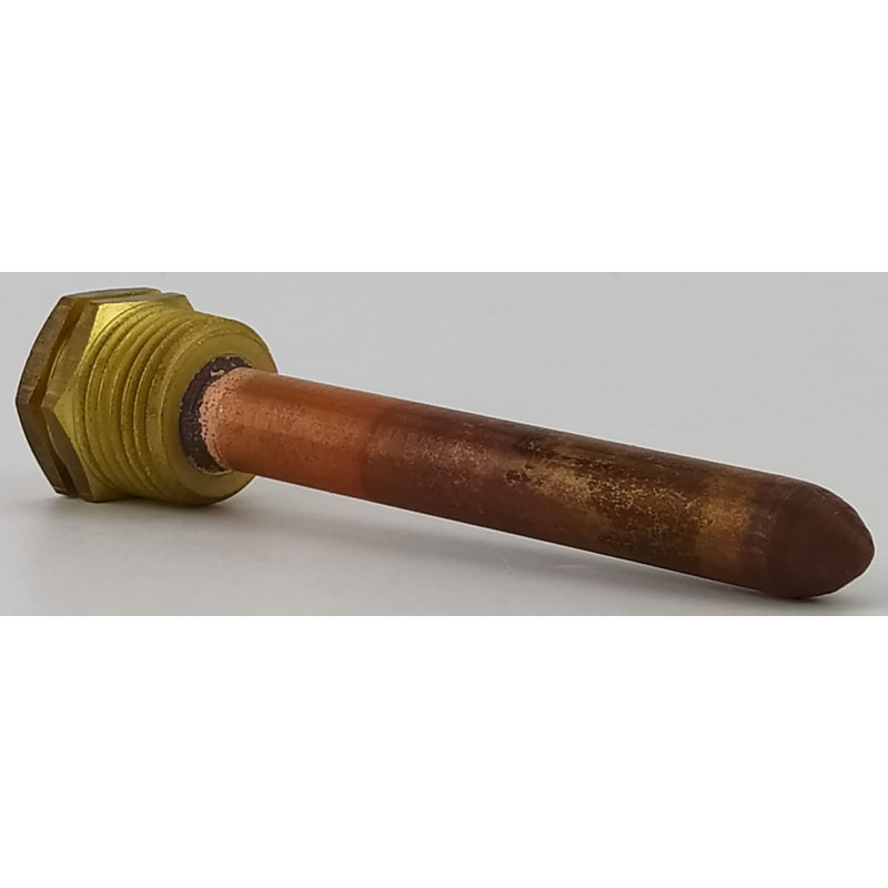Гільза під датчик температури 1/2", 10х11мм, L=100мм, один зонд