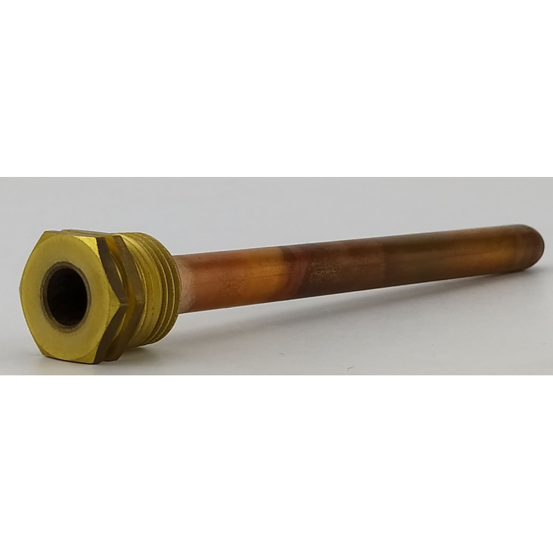 Гільза під датчик температури 1/2", 10х11мм, L=150мм, один зонд