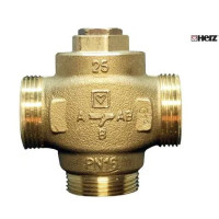 Триходовий змішувальний клапан HERZ Teplomix 61°C DN25 1 1/4"