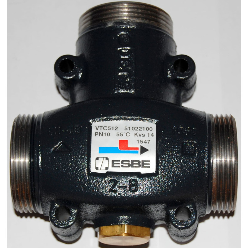 Триходовий змішувальний клапан Esbe VTC 512 55°C DN32 1 1/2"