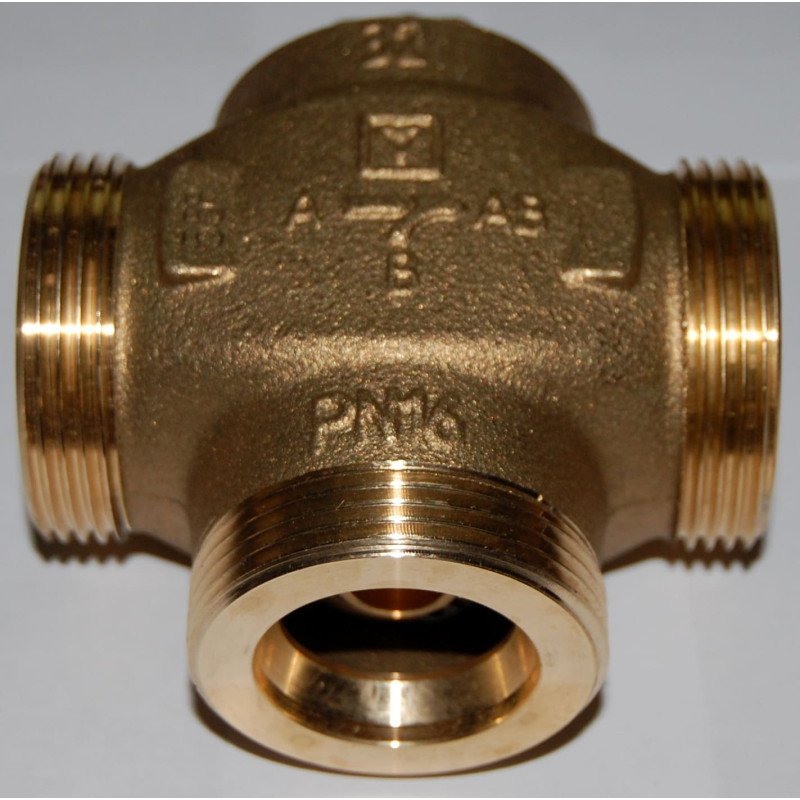 Триходовий змішувальний клапан HERZ Teplomix 55°C DN32 1 1/2"